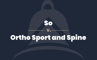 Henry So v. Ortho Sport & Spine
